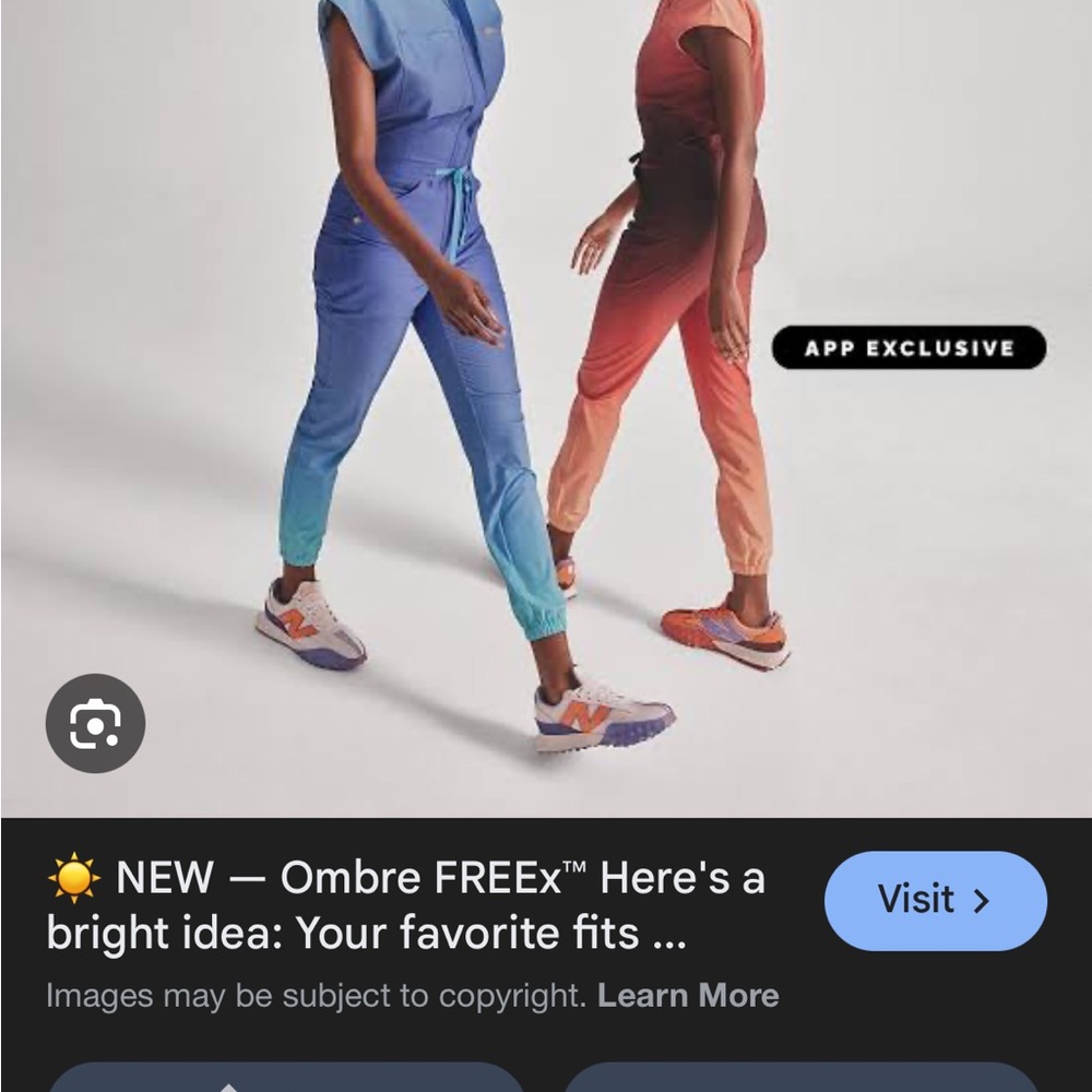 Figs Ombre Jumpsuit in Red and Orange